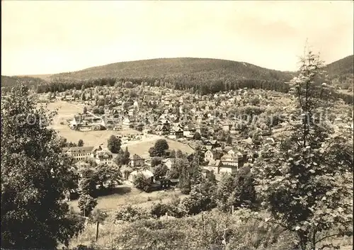 Sachsenberg Georgenthal Panorama Kat. Klingenthal Sachsen