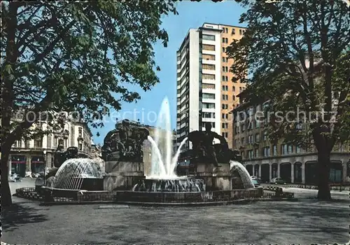 Torino Piazza Solferino Fontana Angelica Kat. Torino