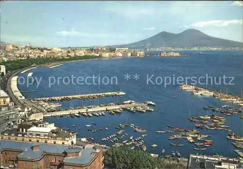 Napoli Neapel Marina di Mergellina Hafen Kueste Kat. Napoli