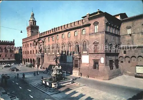 Bologna Piazza Nettuno e Palazzo Comunale Neptunplatz Rathaus Kat. Bologna