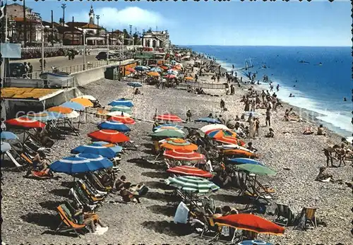 Bordighera Spiaggia Riviera dei Fiori Strand Kat. Bordighera