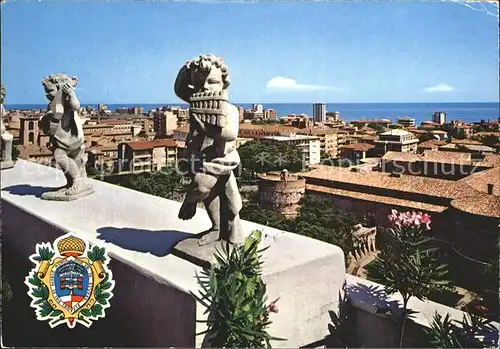 Pesaro Panorama e Rocca Costanza Skulptur Kat. Pesaro