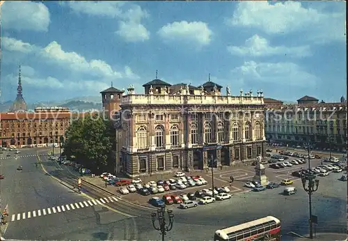 Torino Piazza Castello Palazzo Madama Schlossplatz Palast Kat. Torino