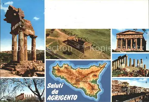 Agrigento Templo Tempel antike Staetten Kat. Agrigento
