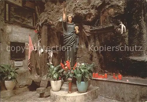 Palermo Sicilia Santuario di Monte Pelegrino Statua Santa Rosalia Kat. Palermo