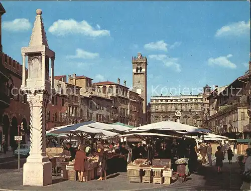 Verona Veneto Piazza Erbe Gemuesemarkt Kat. Verona