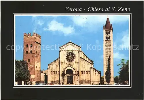 Verona Veneto Chiesa di San Zeno Kirche Turm Kat. Verona
