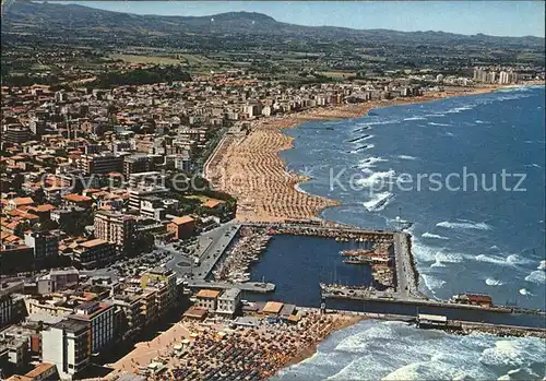 Cattolica Hafen Strand Fliegeraufnahme Kat. Cattolica