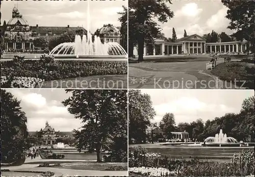 Bad Oeynhausen Kurhaus mit Leuchtfontaene Wandelhalle Kurpark Kat. Bad Oeynhausen