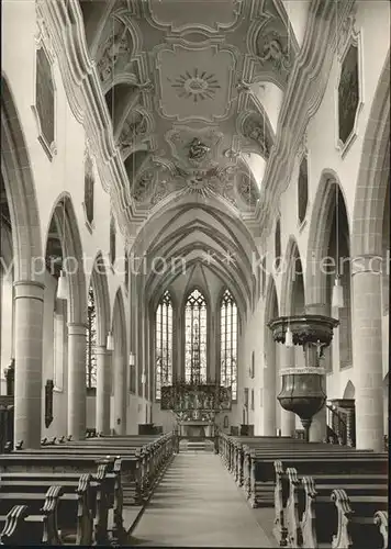 Limburg Lahn Inneres der Stadtkirche Kanzel Altar Kat. Limburg a.d. Lahn