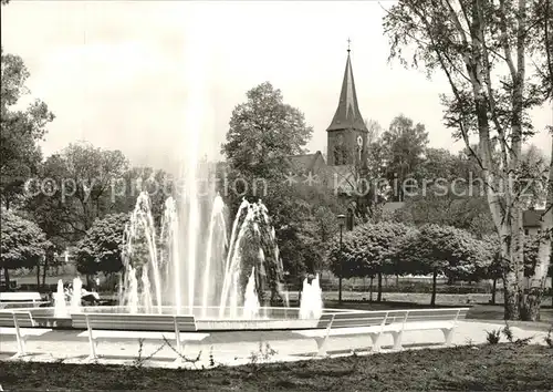 Marktredwitz Stadtpark Springbrunnen Kirche Kat. Marktredwitz