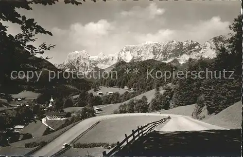 Ramsau Berchtesgaden Panorama Berchtesgadener Land Deutsche Alpenstrasse Kat. Ramsau b.Berchtesgaden