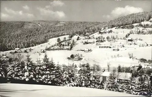 Warmensteinach Panorama Luftkurort Wintersportplatz Kat. Warmensteinach Fichtelgebirge