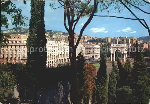 Genova Genua Liguria Piazza della Vittoria e Monumento ai Caduti Viktoriaplatz Kriegerdenkmal Kat. Genova