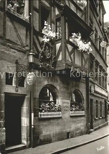 Nuernberg Hans Sachs Haus Kat. Nuernberg