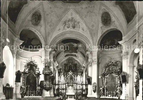 Rinchnach Pfarrkirche Breitenansicht Kat. Rinchnach