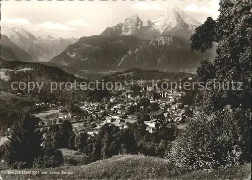 Berchtesgaden Totalansicht Kat. Berchtesgaden