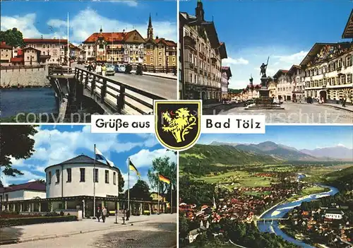 Bad Toelz Ortsansichten Brunnen Panorama Kat. Bad Toelz