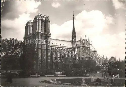 Paris Notre Dame Vue du Square Rene Viviaci Kat. Paris