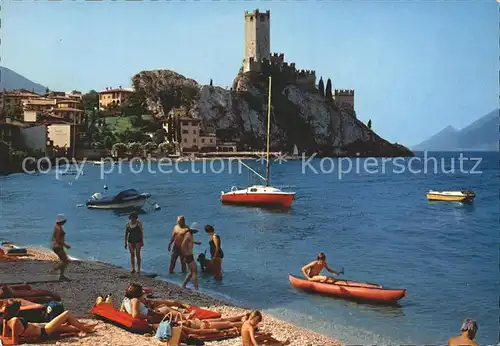 Malcesine Lago di Garda Spiaggia Castello Kat. Malcesine