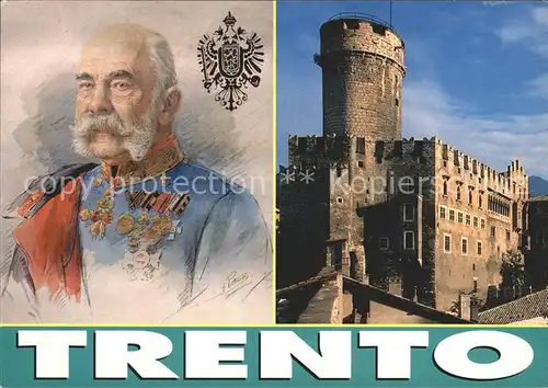 Trento Imperatore Francesco Giuseppe il Castello del Buonconsiglio Kat. Trento