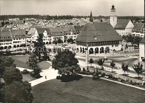 Freudenstadt Stadtblick Rathaus Kirche Kat. Freudenstadt