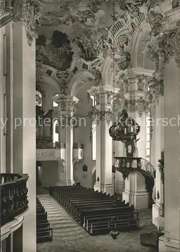 Bad Schussenried Wallfahrtskirche Steinhausen Inneres Kat. Bad Schussenried