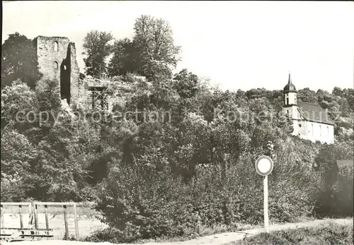 Tharandt Ruine Kirche Kat. Tharandt