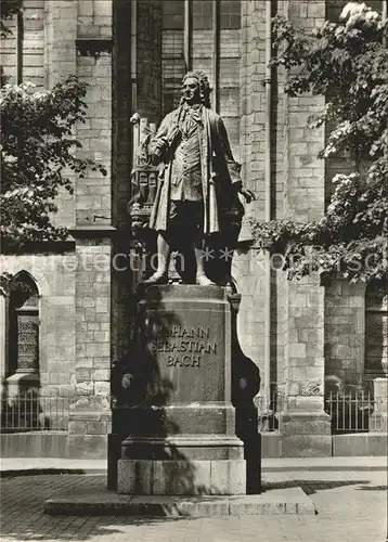Leipzig Johann Sebastian Bach Denkmal Statue Kat. Leipzig