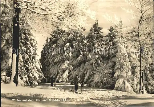 Walddorf Sachsen Winter auf dem Kottmar Oberlausitz Kat. Eibau