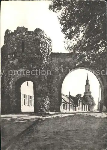 Templin Stadtmauer mit Wiekhaus Kat. Templin