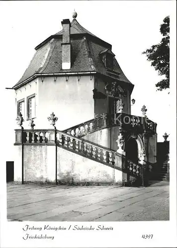 Koenigstein Saechsische Schweiz Festung Friedrichsburg Kat. Koenigstein Saechsische Schweiz