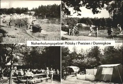 Ploetzky Naherholungsgebiet Ploetzky Pretzien Dannigkow Plattensee Kolumbussee Strand Camping Kat. Ploetzky
