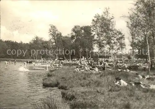 Ochsensaal Freibad am Dammuehlenteich Konsum Gaststaette Kat. Dahlen Sachsen