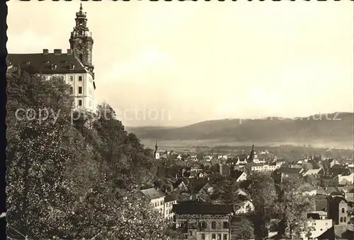 Rudolstadt Heidecksburg mit Blick auf die Stadt Kat. Rudolstadt