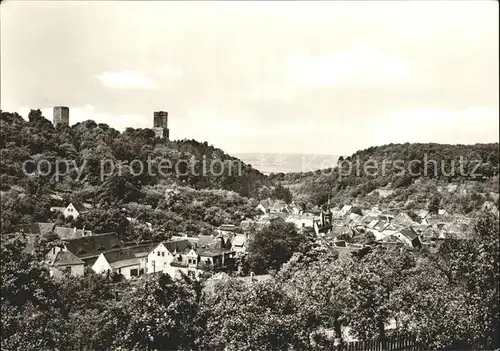 Eckartsberga Gesamtansicht mit Burgruine Kat. Eckartsberga