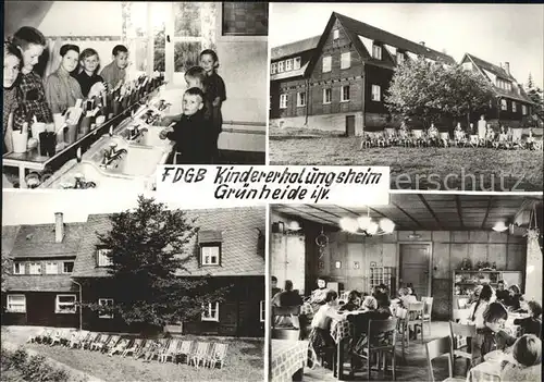 Gruenheide Vogtland FDGB Kindererholungsheim Handabzug Kat. Auerbach