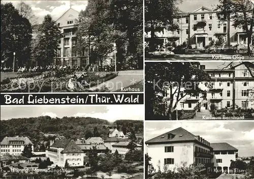 Bad Liebenstein Kurhaus Kurheime Heinrich Mann Sanatorium Kat. Bad Liebenstein