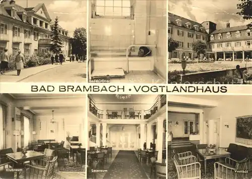 Bad Brambach Vogtlandhaus Badezimmer Klubraum Leseraum Vestibuel Kat. Bad Brambach