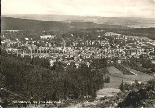 Friedrichroda Panorama Blick vom Adolfsblick Kat. Friedrichroda