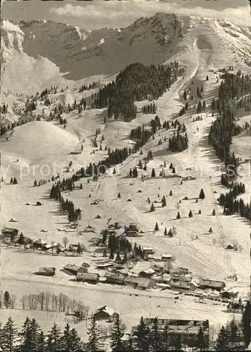 Oberjoch Wintersportplatz mit Iseler Allgaeuer Alpen Kat. Bad Hindelang