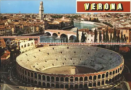 Verona Veneto Ponte Piedra Chiesa San Giorgio Arena Kat. Verona