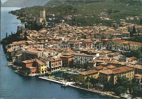 Malcesine Lago di Garda Gardasee Fliegeraufnahme Kat. Malcesine