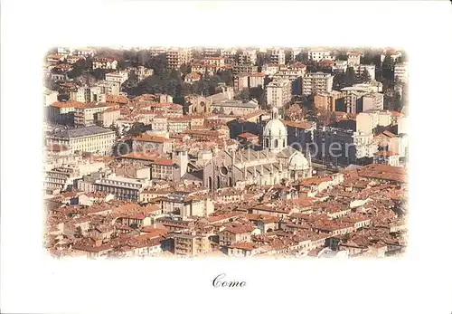 Como Lombardia Innenstadt Dom Fliegeraufnahme Kat. Como