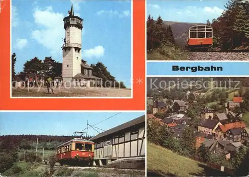 Oberweissbach Froebelturm Bergbahn Cursdorf Mellenbach Glasbach Kat. Oberweissbach