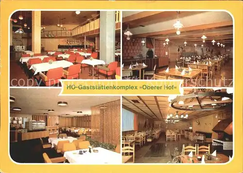 Oberhof Thueringen HO Gaststaettenkomplex Oberer Hof Tanzbar Restaurant Mokkabar Kat. Oberhof Thueringen