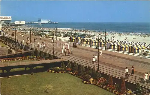 Atlantic City New Jersey View of the boardwalk beach and the Atlantic Ocean Kat. Atlantic City