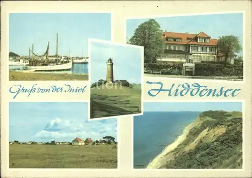 Insel Hiddensee Vitte Hafenblick Kloster HO Hotel Dornbusch Neuendorf Leuchtturm Kat. Insel Hiddensee