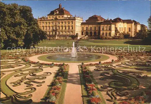 Ludwigsburg Wuertt Residenzschloss und Bluehendes Barock Kat. Ludwigsburg