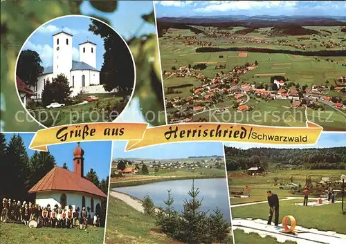 Herrischried Kirche Total Kapelle See Minigolf Kat. Herrischried